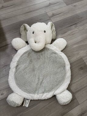 Mary Meyers Plush Elephant Plush Play Mat - Gray and Cream